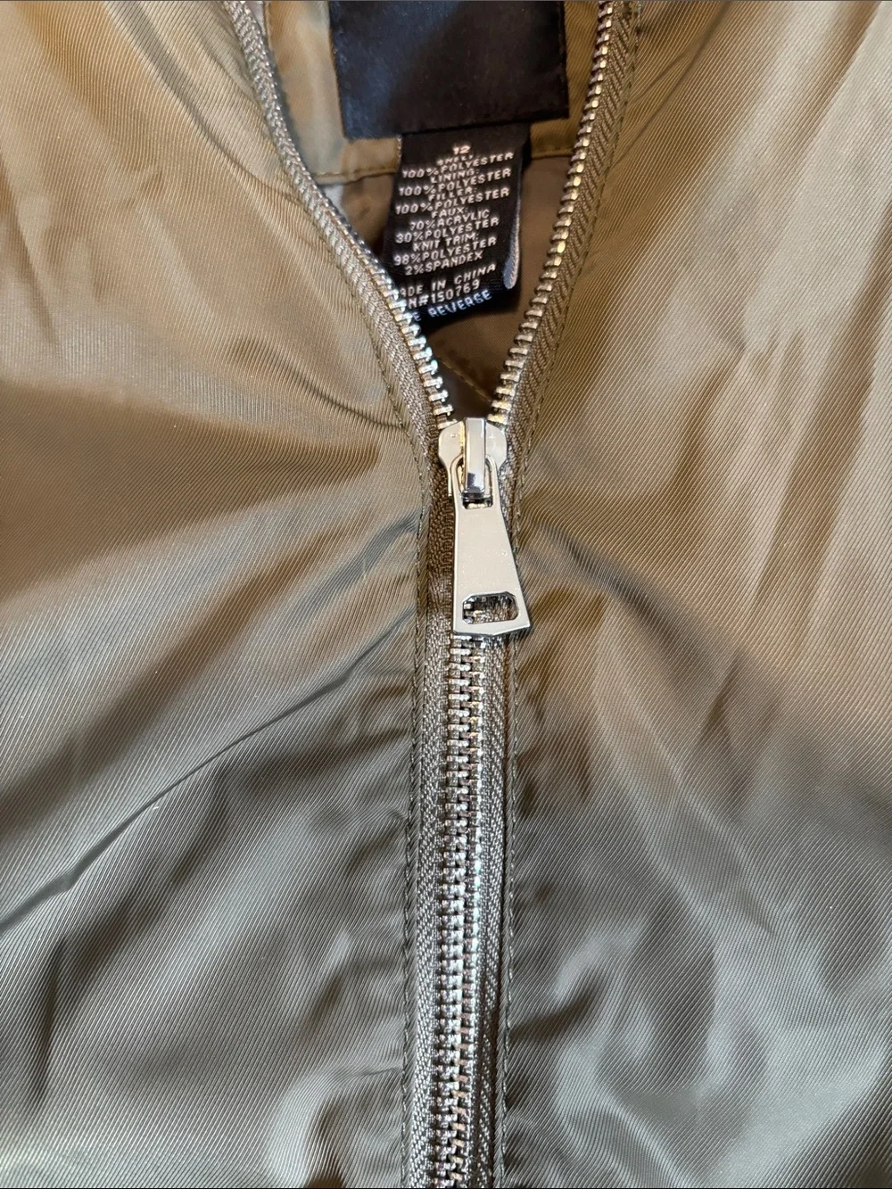 Me Jane Olive Green Hooded Puffer Jacket with Pink Fur Trim